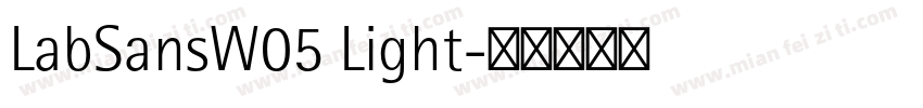 LabSansW05 Light字体转换